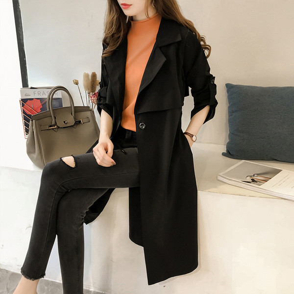 Есенно дамско елегантно палто в четири цвята