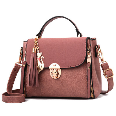 Geanta de dama eleganta cu inchizator metalic in mai multe culori