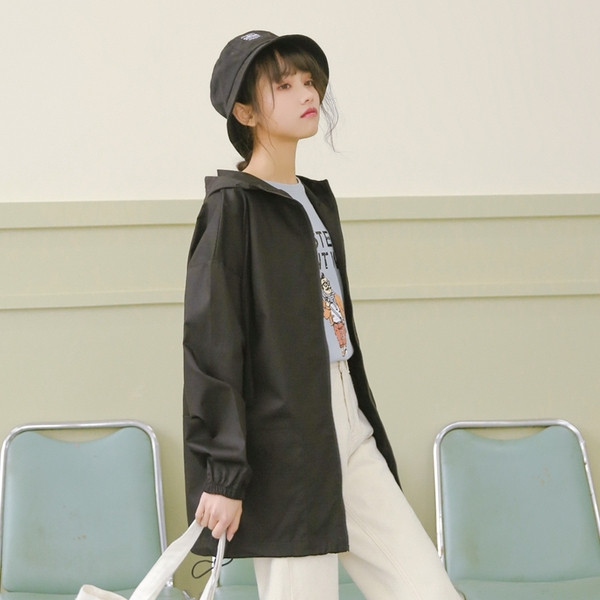 Дамско ретро есенно палто в черен цвят