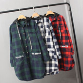 Καθημερινό παλτό με κουκούλα σε τρία χρώματα