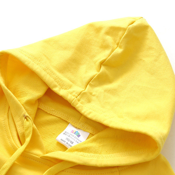 Gyerek sportpulóver kapucnival és felirattal több színben