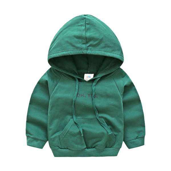 Gyerek sportpulóver kapucnival és felirattal több színben