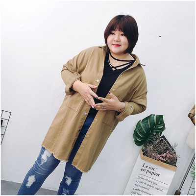 Κομψό γυναικείο παλτό σε δύο χρώματα με εκτύπωση στην πλάτη