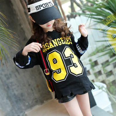 Bluză modernă pentru copii pentru fete cu inscripții colorate