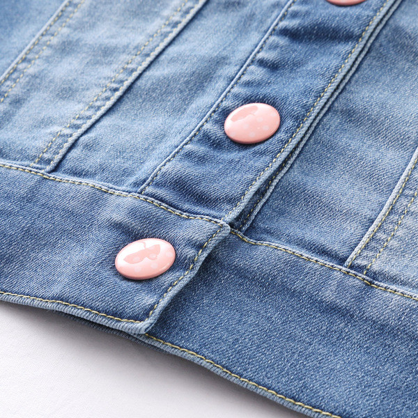 Mindennapi használatra alkalmas farmer gyerekmellény