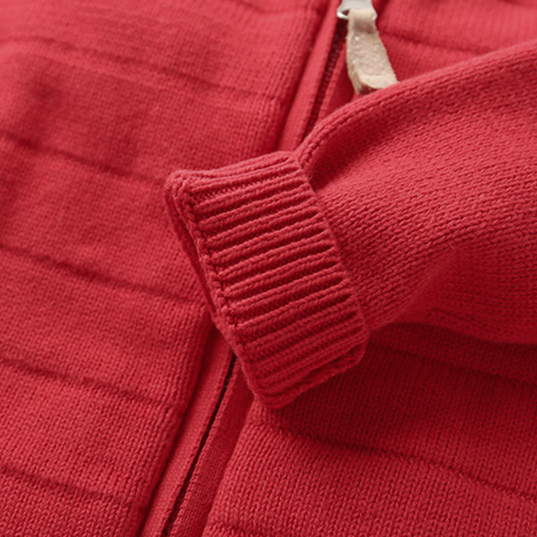 Есенна детска жилетка за момче с цип в три цвята