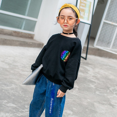 Modern gyerekblúz lányoknak, két színben, színes alkalmazással