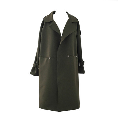 Есенно дамско дълго палто в три цвята