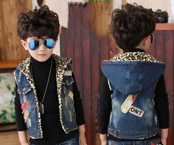 Γιλέκο τζην με μαλακή επένδυση κατάλληλο για τη καθημερινή ζωή