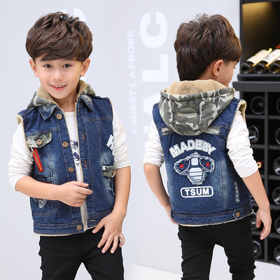 Γιλέκο τζην με μαλακή επένδυση κατάλληλο για τη καθημερινή ζωή