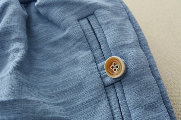 Ежедневен детски комплект от две части в син цвят 