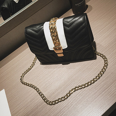 Geanta mica de dama cu maner lung metalic in mai multe culori