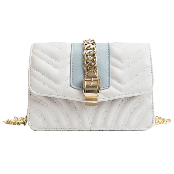 Geanta mica de dama cu maner lung metalic in mai multe culori