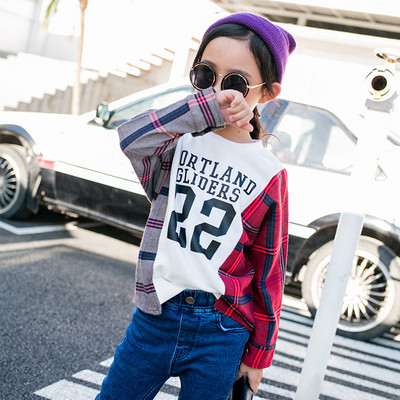 Ежедневна детска блуза за момичета с цветен надпис в няколко цвята