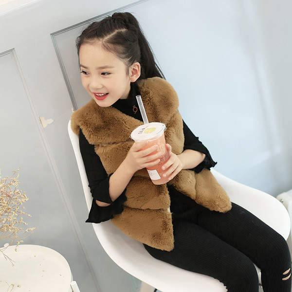 Gyermek bolyhos mellény több színben