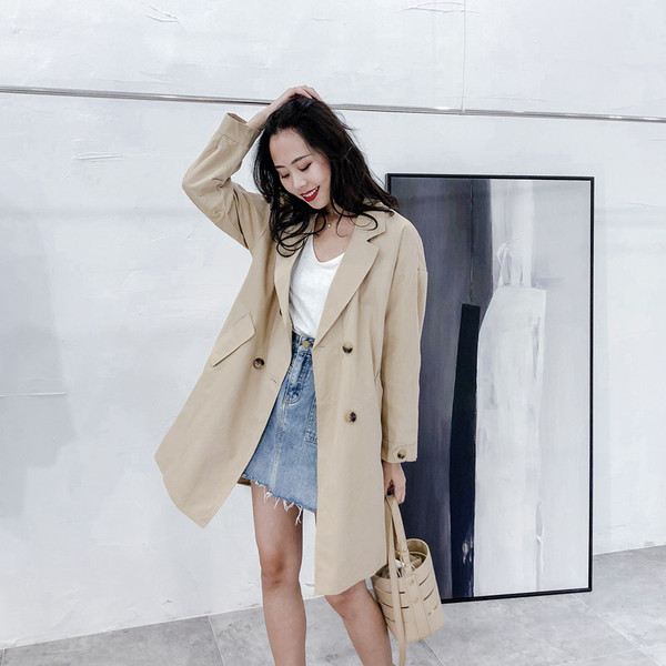 Palton subțire de damă modern în două culori