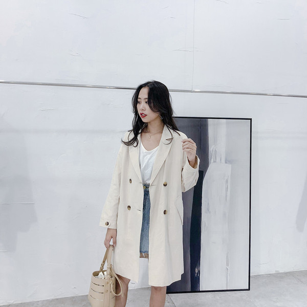 Palton subțire de damă modern în două culori