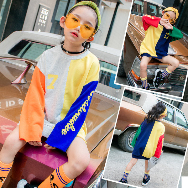 Sport-alkalmi gyerek blúz lányoknak széles modell