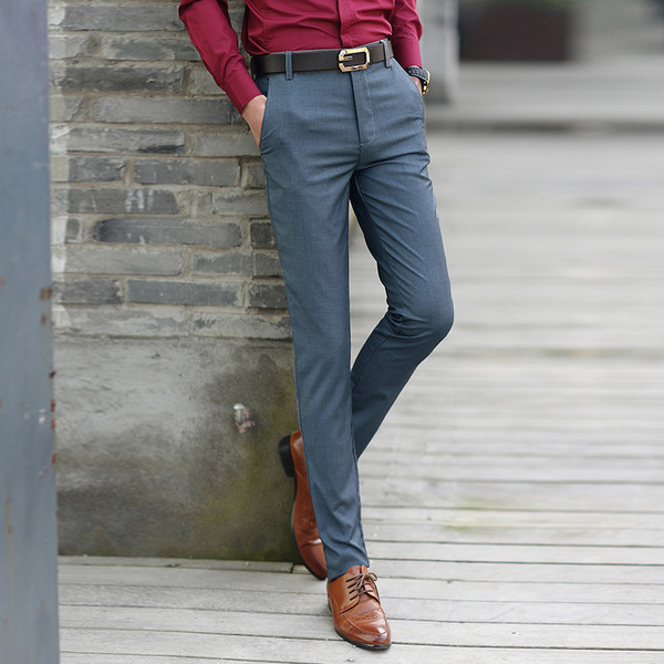 Ανδρικά επίσημα παντελόνια μοντέλου Slim σε διάφορα χρώματα