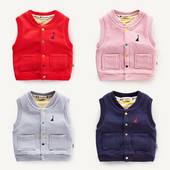 Lányoknak és fiúknak megfelelő gyerekmellény különböző színekben