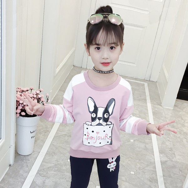 Lezser gyerekblúz lányoknak színes rátéttel, több színben