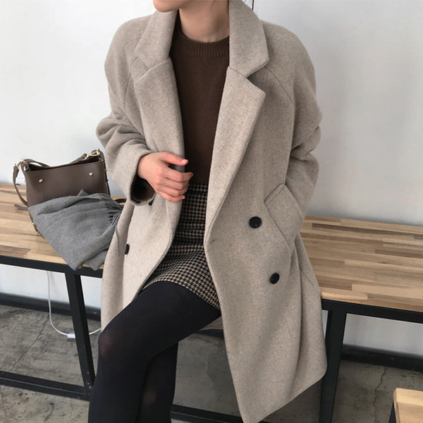 Palton elegant de dama in negru si gri