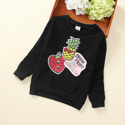 Alkalmi gyerekblúz színes rátéttel, fekete-fehérben