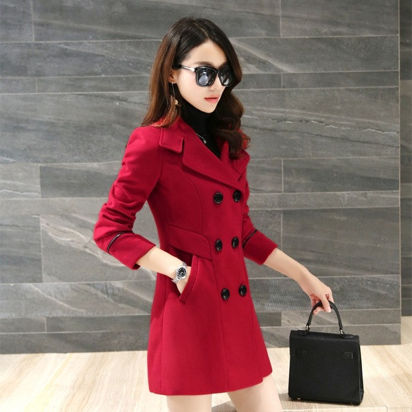 Елегантно дамско палто в няколко цвята