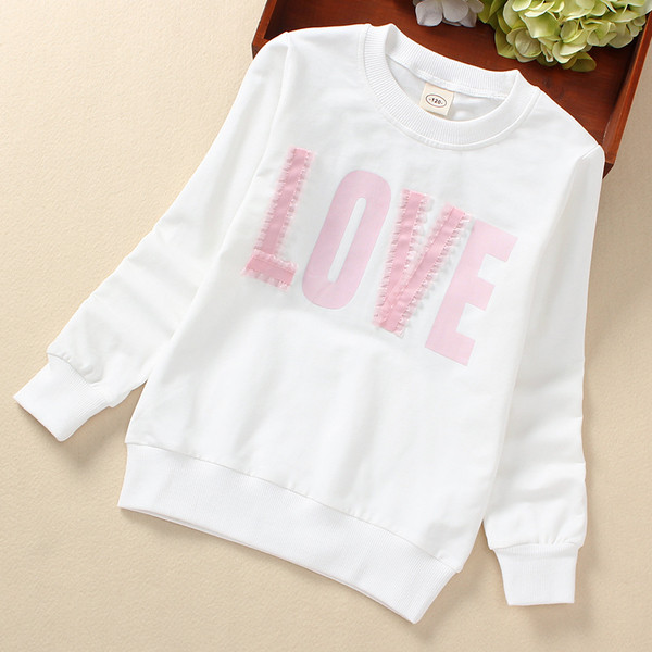 Modern gyerek blúz lányoknak színes, fehér és rózsaszín rátéttel