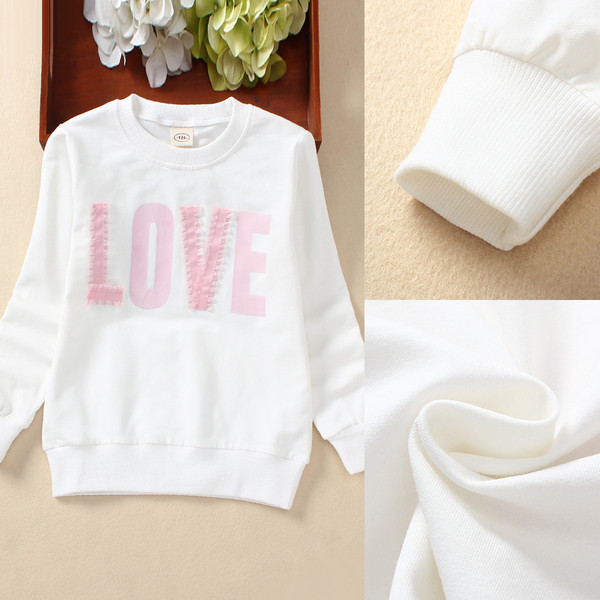 Modern gyerek blúz lányoknak színes, fehér és rózsaszín rátéttel