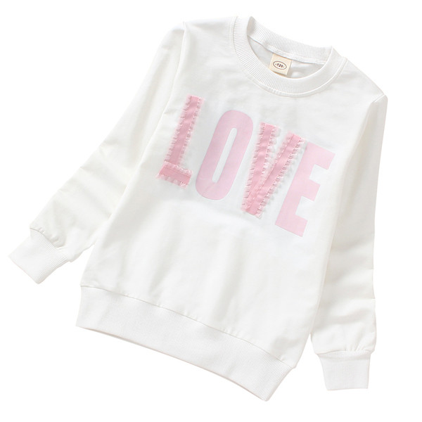 Modern gyerek blúz lányoknak színes, fehér és rózsaszín rátéttel