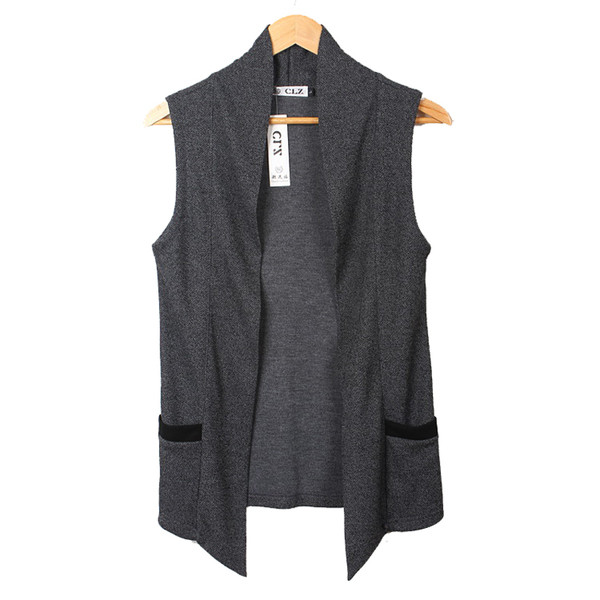 Мъжки елек в два цвята с джобове