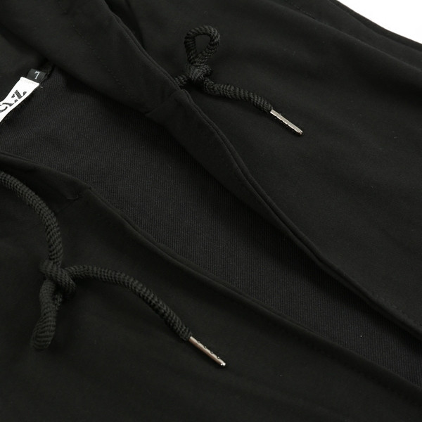 Мъжки ежедневен елек с качулка в черен цвят