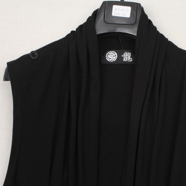 Μοντέρνο ανδρικό γιλέκο σε σκούρο χρώμα