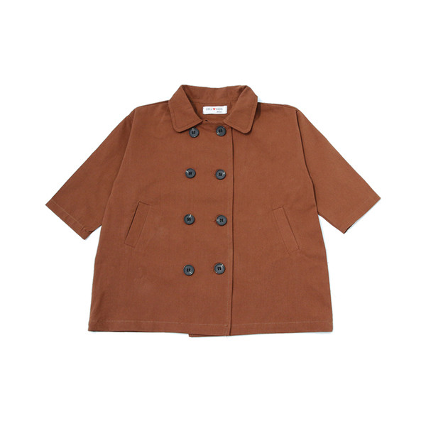 Μοντέρνο παιδικό παλτό με κουμπιά κατάλληλα για αγόρια και κορίτσια