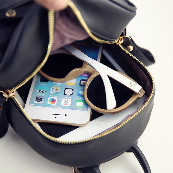 Kis női hátizsák külső zsebbel több színben