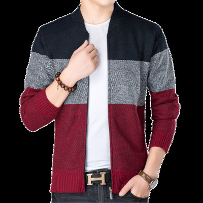 Мъжка ежедневна жилетка с цветна подплата