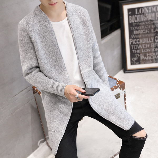 Vestă lungă și elegantă pentru bărbați, de culoare închisă și deschisă