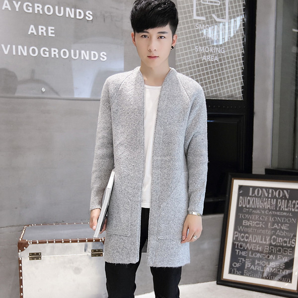 Vestă lungă și elegantă pentru bărbați, de culoare închisă și deschisă