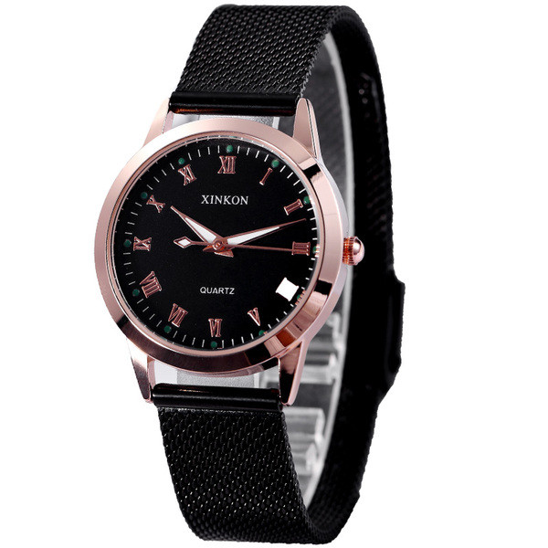 Modern női karóra fém szíjjal, többféle színben