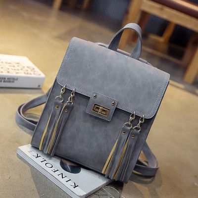 Eko bőrből készült stílusos női hátizsák többféle színben