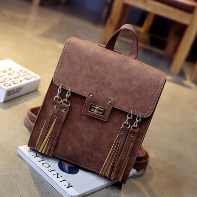 Eko bőrből készült stílusos női hátizsák többféle színben