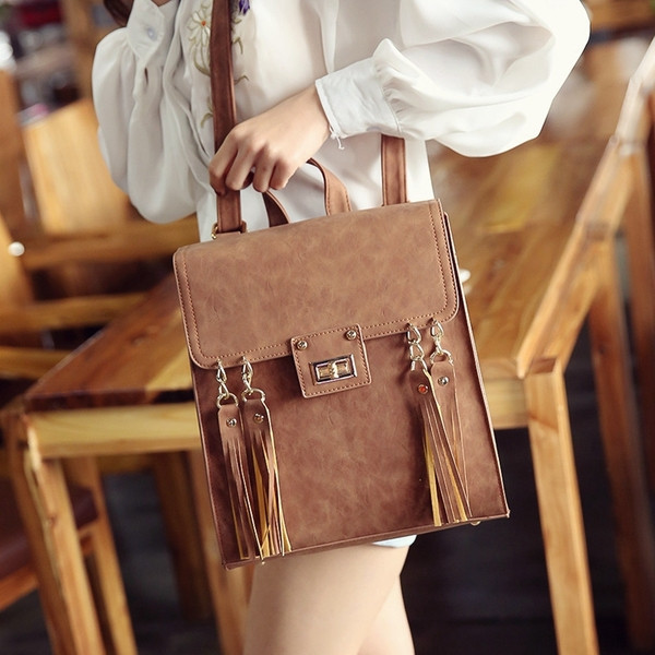 Eko bőrből készült stílusos női hátizsák többféle színben