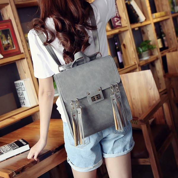 Eko bőrből készült stílusos női hátizsák többféle színben