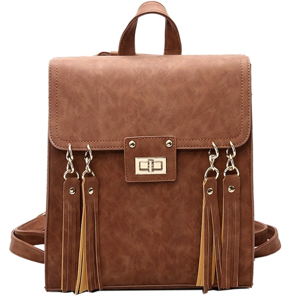 Eko bőrből készült stílusos női hátizsák többféle színben