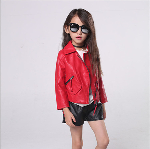 Öko bőrből készült modern gyerekkabát többféle színben