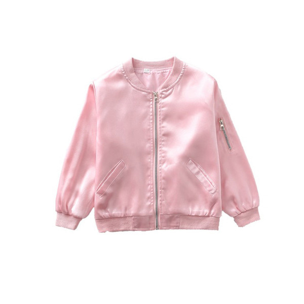 Μοντέρνο παιδικό μπουφάν με έγχρωμο κέντημα σε μπλε και ροζ χρώμα