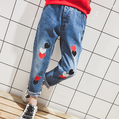 Детски модерни дънки за момиче 