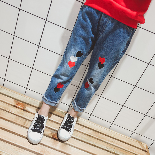 Детски модерни дънки за момиче 