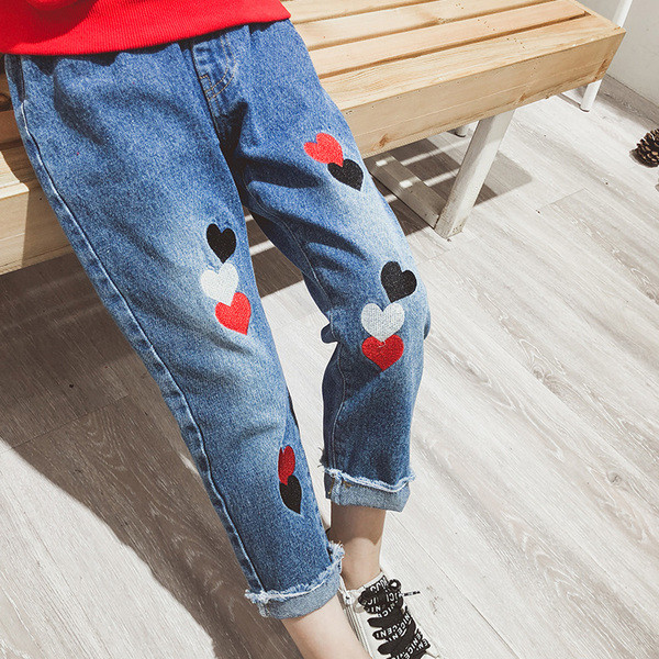 Детски модерни дънки за момиче 